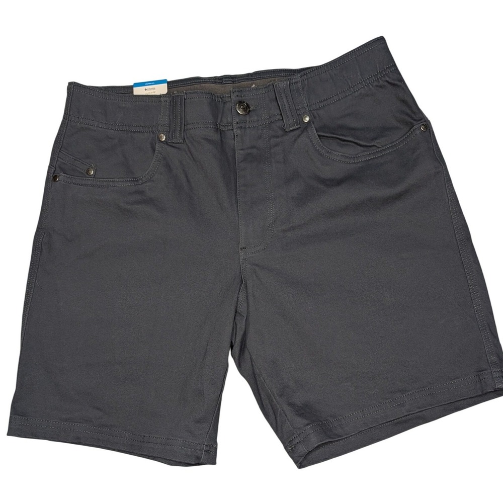 Columbia Mens Bayshore Parkway EXS Dark Gray Outdoor Hiking Shorts 32W NWT